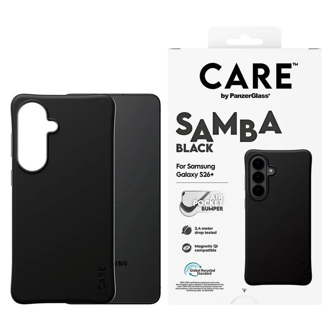 Hülle Samba mit QI für Samsung Galaxy S26+, Schwarz, PanzerGlass