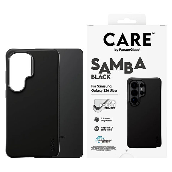 Hülle Samba mit QI für Samsung Galaxy S26 Ultra, Schwarz, PanzerGlass