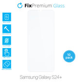 FixPremium Glass - Gehärtetes Glas für Samsung Galaxy S24+ (10 Pack)