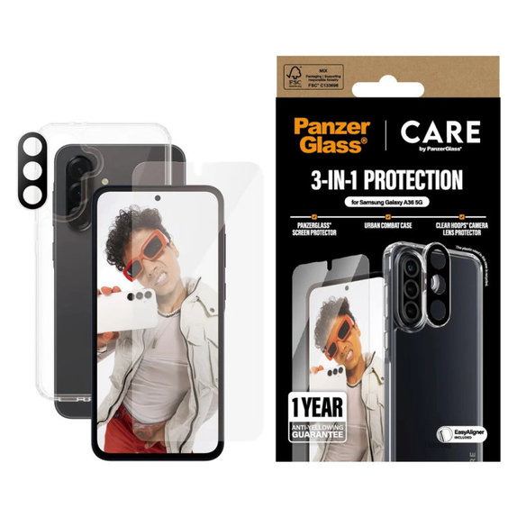 Bundle 3-in-1 für Samsung A36 5G, CARE
