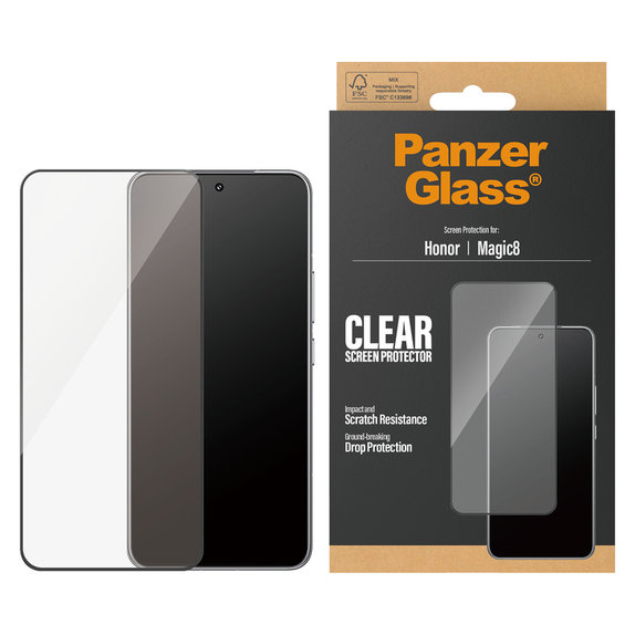 Panzerglas UWF für Honor Magic8, Schwarz, PanzerGlass