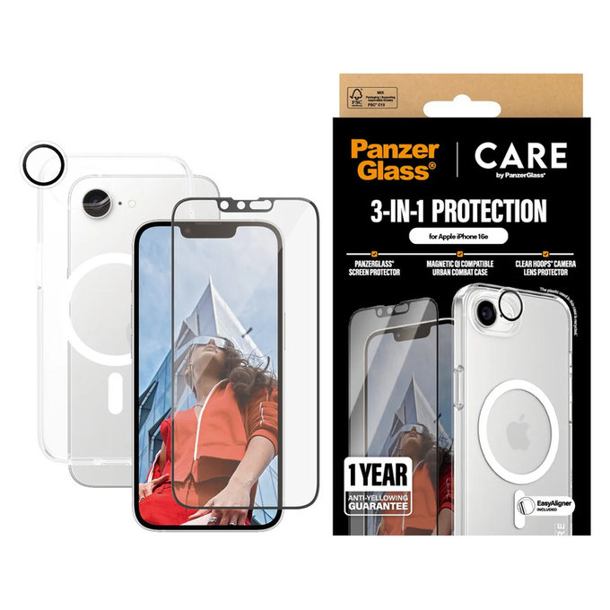 Bundle 3-in-1 für iPhone 17e/16e, PanzerGlass
