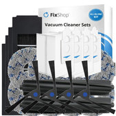 Ersatzteilset für Ecovacs Deebot X2 Omni (2x Hauptbürste, 4x Filter, 4x Seitenbürste, 8x Wischtuch, 4x Staubbeutel)