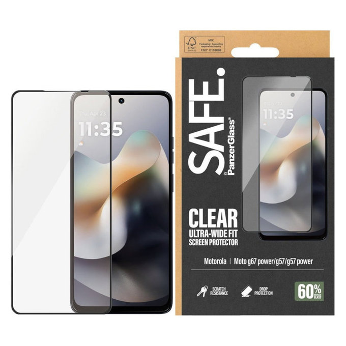 Panzerglas UWF für Motorola Moto G57 Power 5G, Schwarz, PanzerGlass