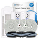 Ersatzteilset für Ecovacs T20, T20 Max, T20 Pro (1x Hauptbürste, 2x Filter, 2x Seitenbürste – weiß, 4x Wischtuch, 2x Staubbeutel)