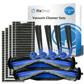 Ersatzteilset für Ecovacs Deebot X9 Pro Omni (2x Hauptbürste, 4x Filter, 4x Seitenbürste)
