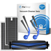 Ersatzteilset für Ecovacs T80 Omni, T80 (1x Hauptbürste, 2x Filter, 2x Seitenbürste)