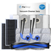 Ersatzteilset für Ecovacs Deebot X11 Pro, X11 (1x Hauptbürste, 2x Filter, 2x Seitenbürste, 2x Wischtuch, 2x Staubbeutel)