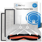 Ersatzteilset für Xiaomi Mi Robot Vacuum Mop Essential (Mijia G1) (1x Hauptbürste, 2x Filter, 2x Seitenbürste, 2x Wischtuch)