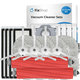 Ersatzteilset für Roborock Qrevo MaxV, Pro, S (2x Hauptbürste, 4x Filter, 4x Seitenbürste, 8x Wischtuch, 4x Staubbeutel)