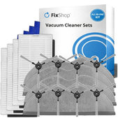 Ersatzteilset für Xiaomi Robot Vacuum E5 (4x Filter, 8x Seitenbürste, 4x Wischtuch)