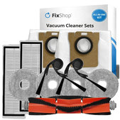 Ersatzteilset für Xiaomi Robot Vacuum 5, 5 Pro (1x Hauptbürste, 2x Filter, 2x Seitenbürste, 4x Wischtuch, 2x Staubbeutel)
