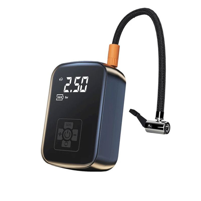 Kabelloser Luftkompressor mit Digitaldisplay, 150 PSI, schwarz