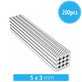 Neodym-Zylindermagnet N35, 5 x 3mm, 200 Stk.