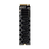 M.2 NVMe Erweiterungskarte mit 6 SATA III Ports