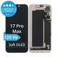 Display Soft OLED 120Hz für iPhone 17 Pro Max - Touchscreen + Rahmen, DIAGNOSTIC