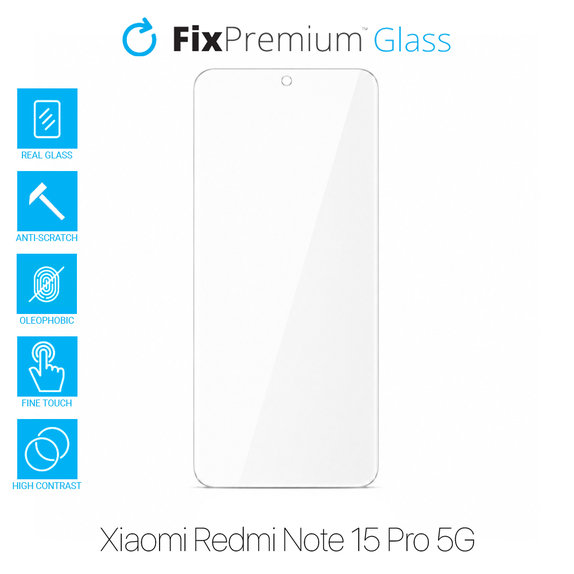 FixPremium Glass - Gehärtetes Glas für Xiaomi Redmi Note 15 Pro 5G