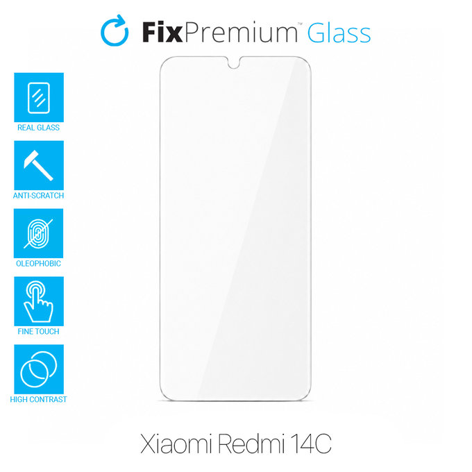 FixPremium Glass - Gehärtetes Glas für Xiaomi Redmi 14C