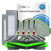 Ersatzteilset für iRobot Roomba Combo 1138, Ecovacs Deebot Ozmo 930 (1x Hauptbürste, 2x Filter, 2 Paare Seitenbürsten, 2x Wischpads)