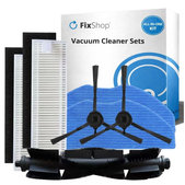 Ersatzteilset für Rowenta X-Plorer S75s (1x Hauptbürste, 2x Filter, 2x Seitenbürsten, 2x Wischpads)