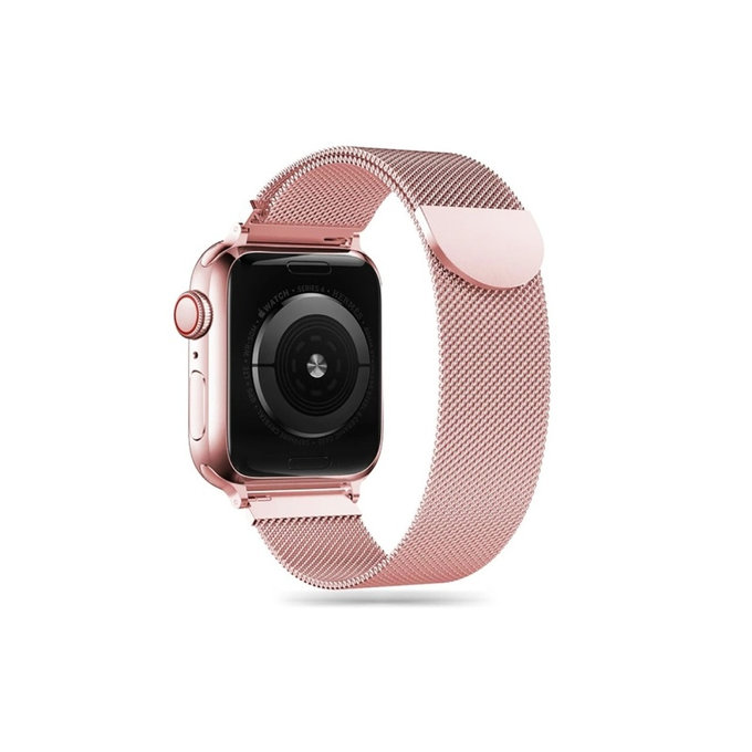 Armband Milaneseband für Apple Watch 8 / 9 / 10 / 11 / SE (40 / 41 / 42 mm), Rose Gold, Tech-Protect