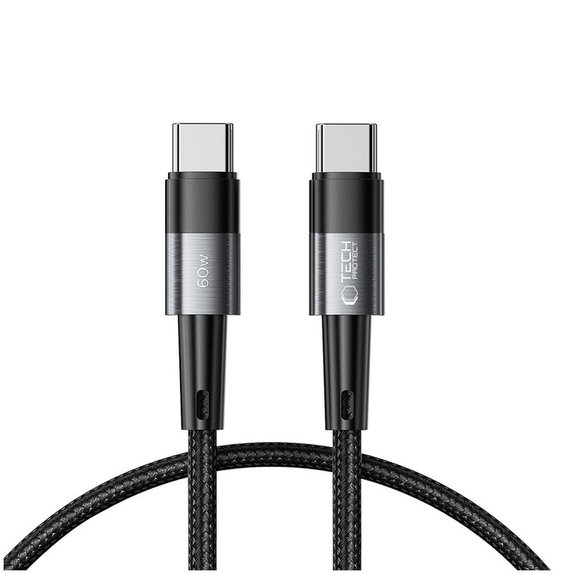 Kabel Ultraboost USB-C Cable PD 60W / 3A 25CM, grau, Tech-Protect