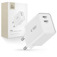 Netzladegerät C35W 2-PORT PD 35W, weiß, Tech-Protect
