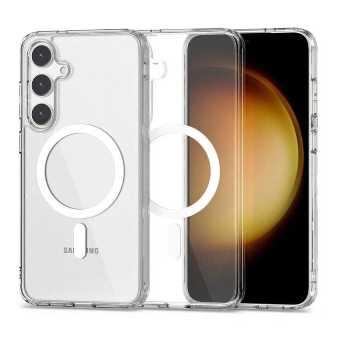 Hülle FlexAir Hybrid MagSafe für Samsung S24, transparent, Tech-Protect