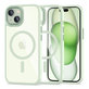 Hülle MagMat MagSafe für iPhone 15, grün/transparent, Tech-Protect