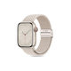 Armband Nylonmag für Apple Watch 8 / 9 / 10 / 11 / SE (40 / 41 / 42 mm), Natural Titanium, Tech-Protect