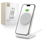 Kabelloses Ladegerät QI15W-A38 Magnetic MagSafe, weiß, Tech-Protect