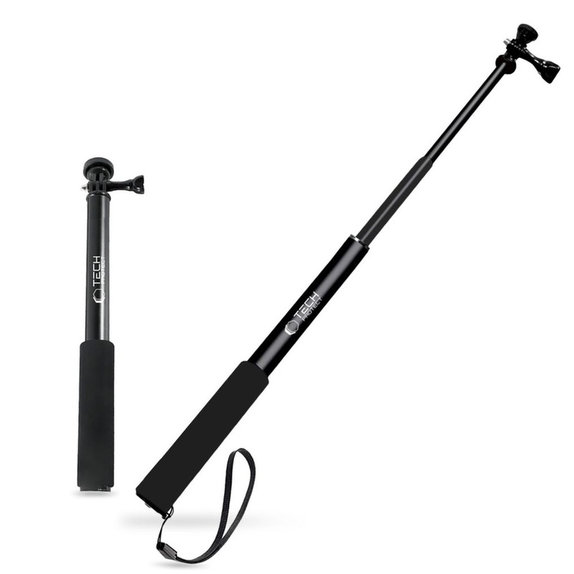 Selfie-Stick mit Stativ GA100 für GoPro / DJI / INSTA360, schwarz, Tech-Protect