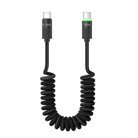 Kabel UB20T Ultraboost USB-C Cable PD 100W / 5A 180CM, schwarz, Tech-Protect