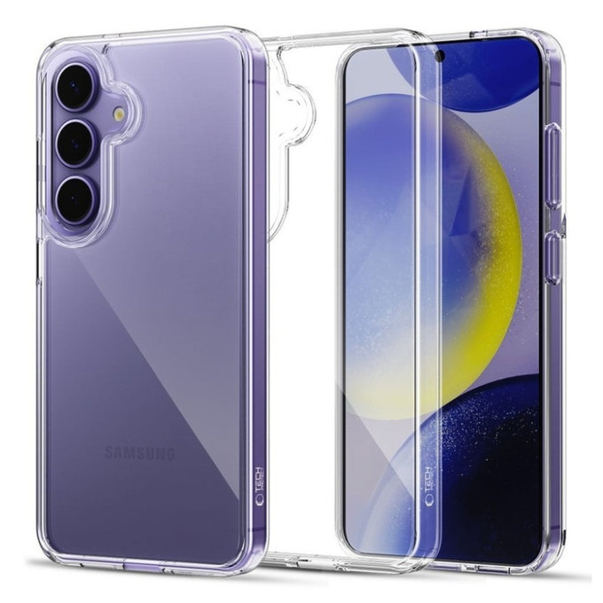 Case FlexAir Hybrid für Galaxy S25, Clear, Tech-Protect