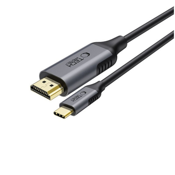 Kabel Ultraboost Cable USB-C / HDMI 2.0 4K 60Hz 180cm, schwarz, Tech-Protect
