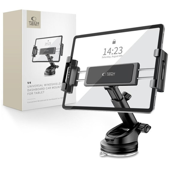 Autohalterung V4 Universal Windshield & Dashboard for Tablet, schwarz, Tech-Protect