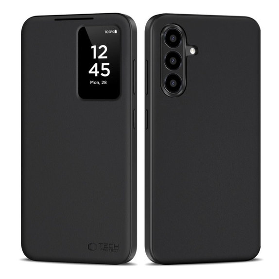 Hülle Smart Wallet für Samsung A56 5G, Matte Black, Tech-Protect
