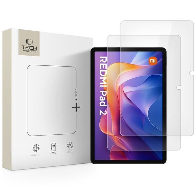 Panzerglas Glass Fit+ 2-PACK für Xiaomi Redmi Pad 2 / SE 11.0, transparent, Tech-Protect