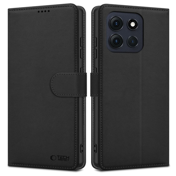 Hülle Wallet für Motorola Moto G56 5G, schwarz, Tech-Protect