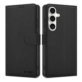 Hülle Wallet für Samsung S25 FE, schwarz, Tech-Protect