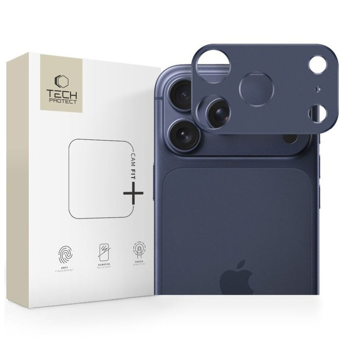 Kameraschutz Camalloy Fit+ für iPhone 17 Pro, Deep Blue, Tech-Protect