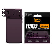 Fender Kameraobjektivschutz für iPhone 18 Pro Max, Dark Cherry, PanzerGlass