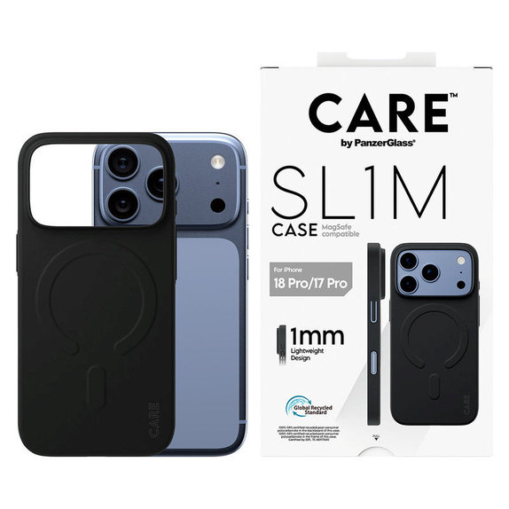 Hülle SL1M mit MagSAFE für iPhone 18 Pro/17 Pro/16e, Schwarz, PanzerGlass
