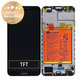 Huawei Honor 7C LND-L29 - LCD Display + Touchscreen front Glas + Rahmen + Akku Batterie (Schwarz) - 02351USW