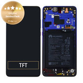 Huawei Mate 20 - LCD Display + Touchscreen Front Glas + Rahmen + Akku Batterie (Twilight) - 02352FRA Genuine Service Pack