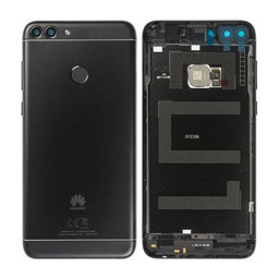 Huawei P Smart FIG-L31 - Batterieabdeckung + Fingerabdrucksensor Fingerabdruck (Schwarz) - 02352NCC, 02351TEF Genuine Service Pack
