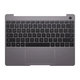 Huawei MateBook 13 2020 - Abdeckung C (Armlehne) + Tastatur + Touchpad UK Verzia (Space Grey) - 02353MAW
