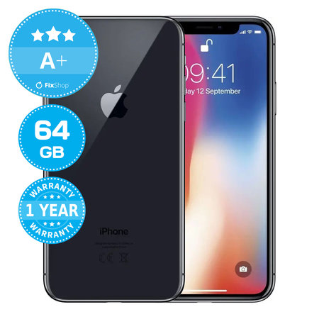 Apple iPhone X Space Gray 64GB A+ Refurbished