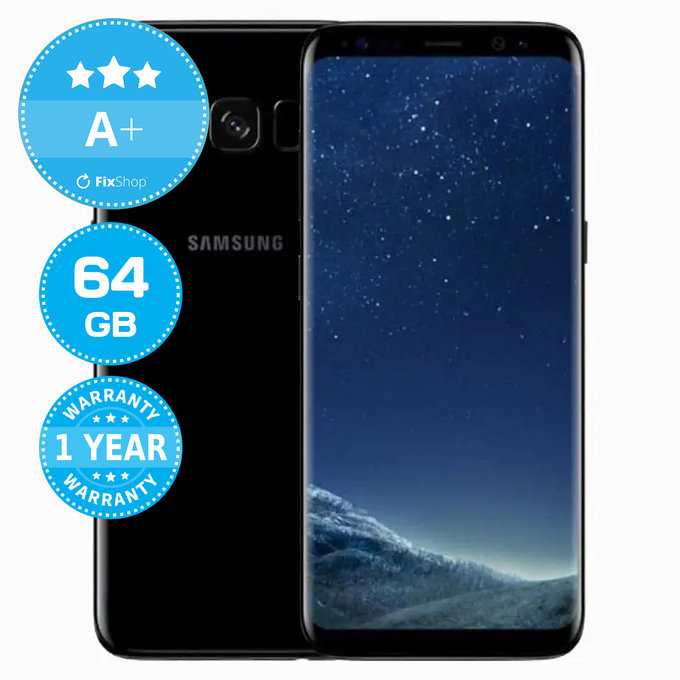 Samsung Galaxy S8 Midnight Black 64GB A+ Refurbished