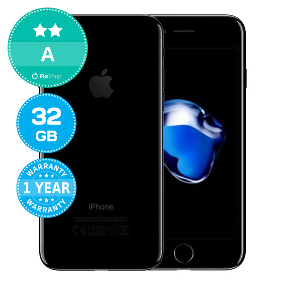 Apple iPhone 7 Jet Black 32GB A Refurbished
